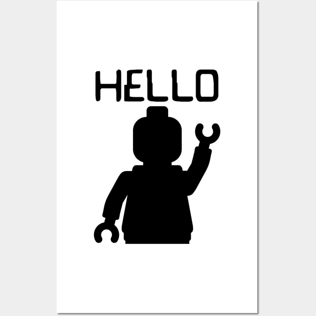 Minifig Hello Wall Art by ChilleeW